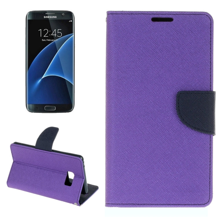 For Galaxy S8 + / G9550 Cross Texture Leather Case with Card Slots & Holder & Wallet