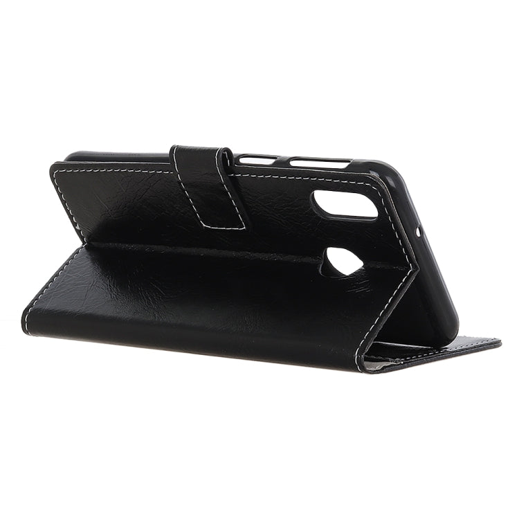 Retro Crazy Horse Texture Horizontal Flip Leather Case for Galaxy A20 / A30, with Holder & Card Slots & Photo Frame