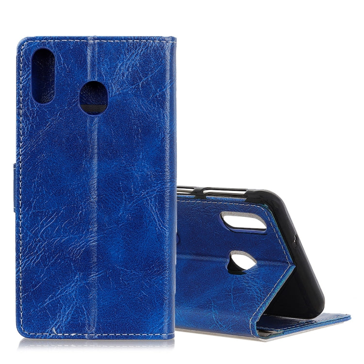 Retro Crazy Horse Texture Horizontal Flip Leather Case for Galaxy A20 / A30, with Holder & Card Slots & Photo Frame