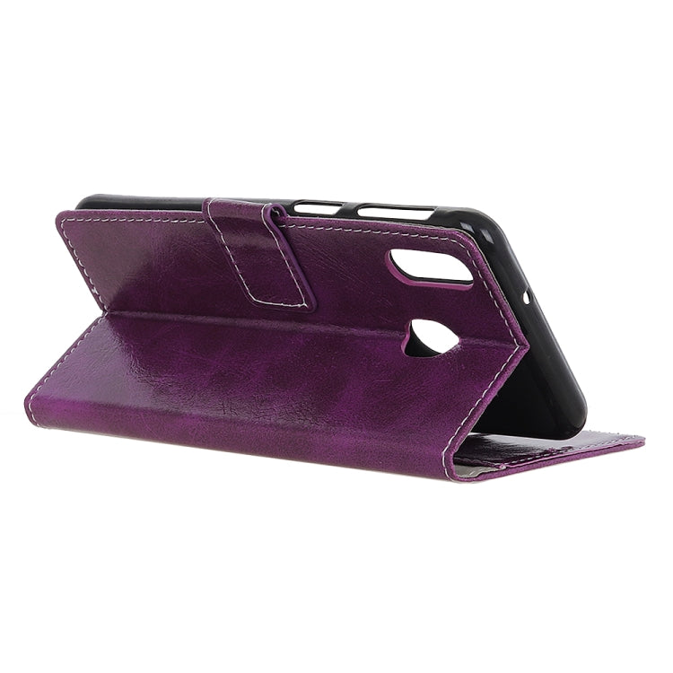 Retro Crazy Horse Texture Horizontal Flip Leather Case for Galaxy A20 / A30, with Holder & Card Slots & Photo Frame