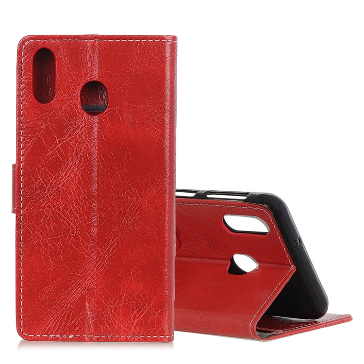 Retro Crazy Horse Texture Horizontal Flip Leather Case for Galaxy A20 / A30, with Holder & Card Slots & Photo Frame
