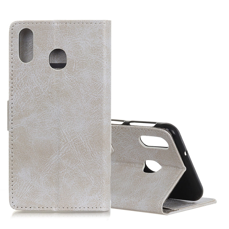 Retro Crazy Horse Texture Horizontal Flip Leather Case for Galaxy A20 / A30, with Holder & Card Slots & Photo Frame