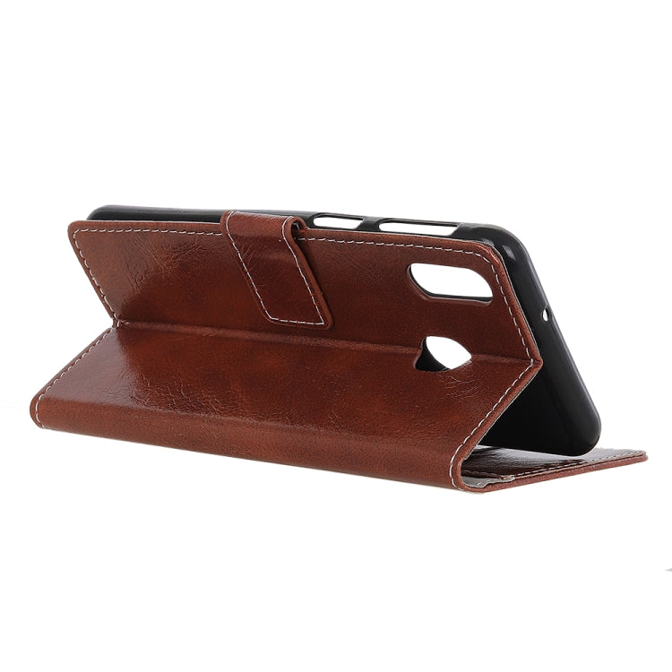 Retro Crazy Horse Texture Horizontal Flip Leather Case for Galaxy A20 / A30, with Holder & Card Slots & Photo Frame