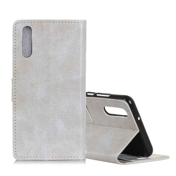 Retro Crazy Horse Texture Horizontal Flip Leather Case for Galaxy A50, with Holder & Card Slots & Photo Frame