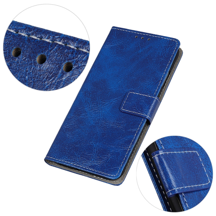 Retro Crazy Horse Texture Horizontal Flip Leather Case for Galaxy A70, with Holder & Card Slots & Photo Frame