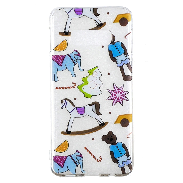 Puppet Toys Pattern Transparent TPU Protective Case for Galaxy S10e