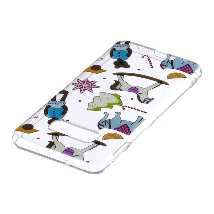 Puppet Toys Pattern Transparent TPU Protective Case for Galaxy S10e