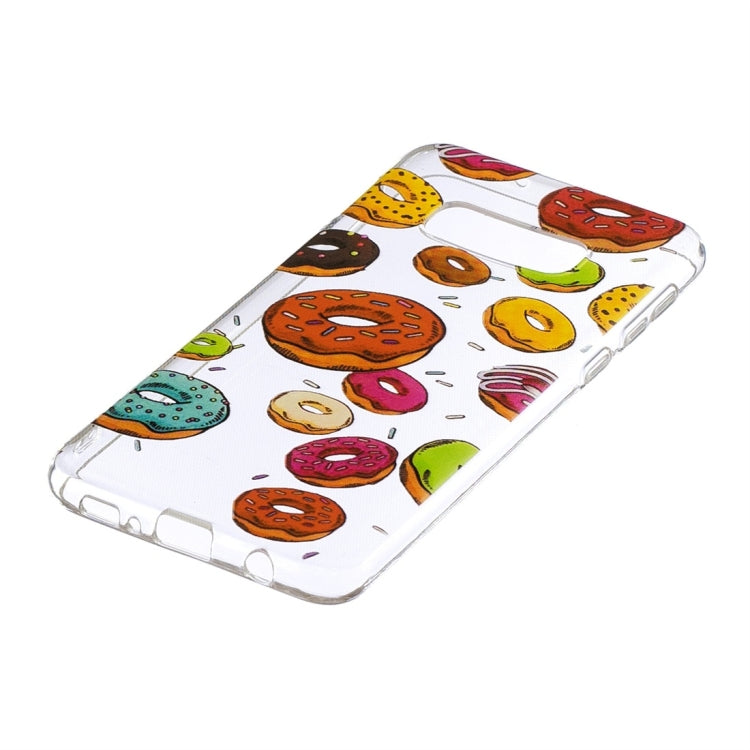 Doughnut Pattern Transparent TPU Protective Case for Galaxy S10e