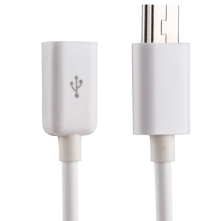 15cm Micro USB Female to 5 Pin Mini USB Male Adapter Cable for Camera, MP3, MP4(White)