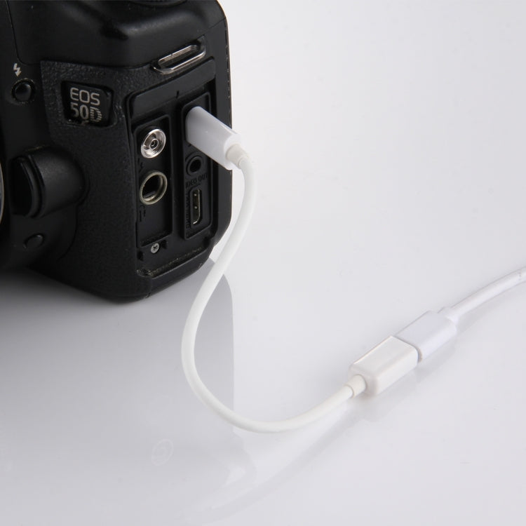 15cm Micro USB Female to 5 Pin Mini USB Male Adapter Cable for Camera, MP3, MP4(White)