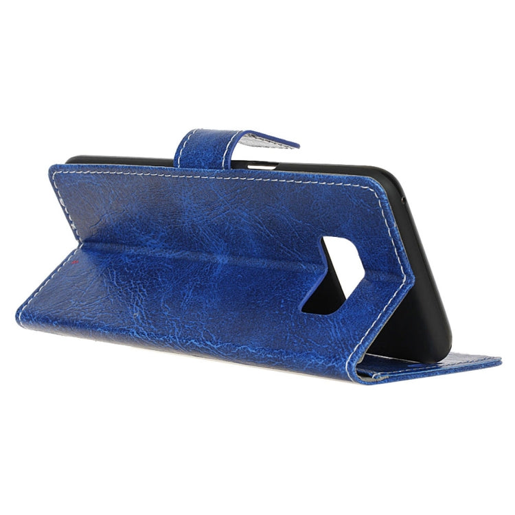 Retro Crazy Horse Texture Horizontal Flip Leather Case fore Galaxy S10e, with Holder & Card Slots & Photo Frame
