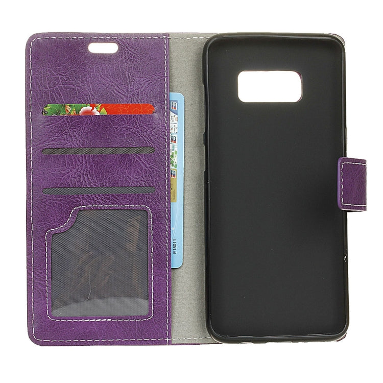 Retro Crazy Horse Texture Horizontal Flip Leather Case fore Galaxy S10e, with Holder & Card Slots & Photo Frame