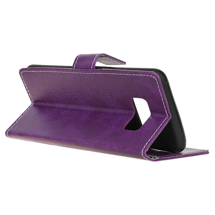 Retro Crazy Horse Texture Horizontal Flip Leather Case fore Galaxy S10e, with Holder & Card Slots & Photo Frame