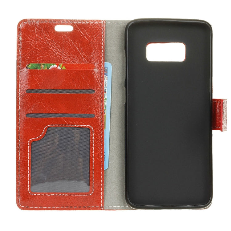 Retro Crazy Horse Texture Horizontal Flip Leather Case fore Galaxy S10e, with Holder & Card Slots & Photo Frame