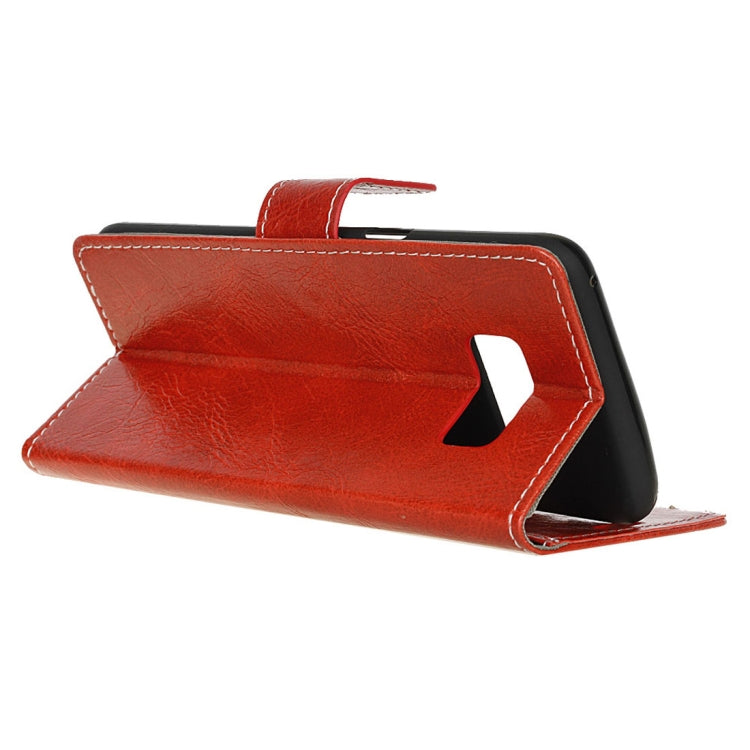 Retro Crazy Horse Texture Horizontal Flip Leather Case fore Galaxy S10e, with Holder & Card Slots & Photo Frame