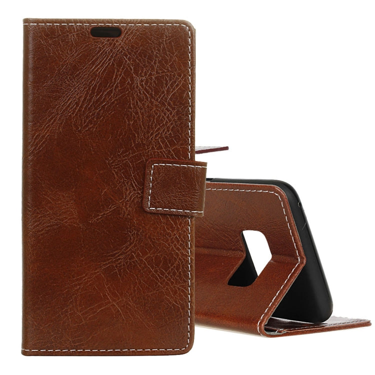 Retro Crazy Horse Texture Horizontal Flip Leather Case fore Galaxy S10e, with Holder & Card Slots & Photo Frame