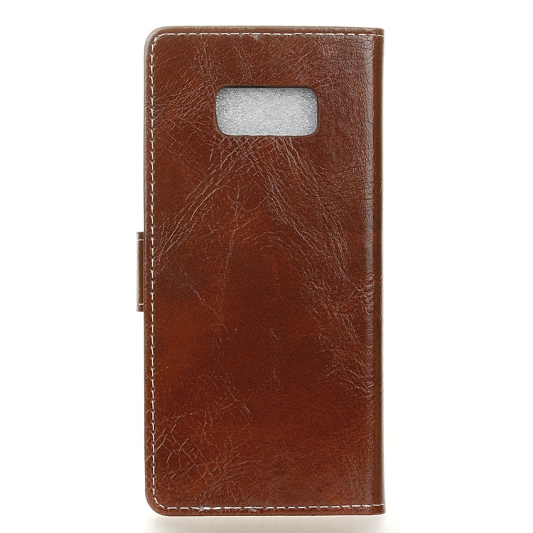 Retro Crazy Horse Texture Horizontal Flip Leather Case fore Galaxy S10e, with Holder & Card Slots & Photo Frame