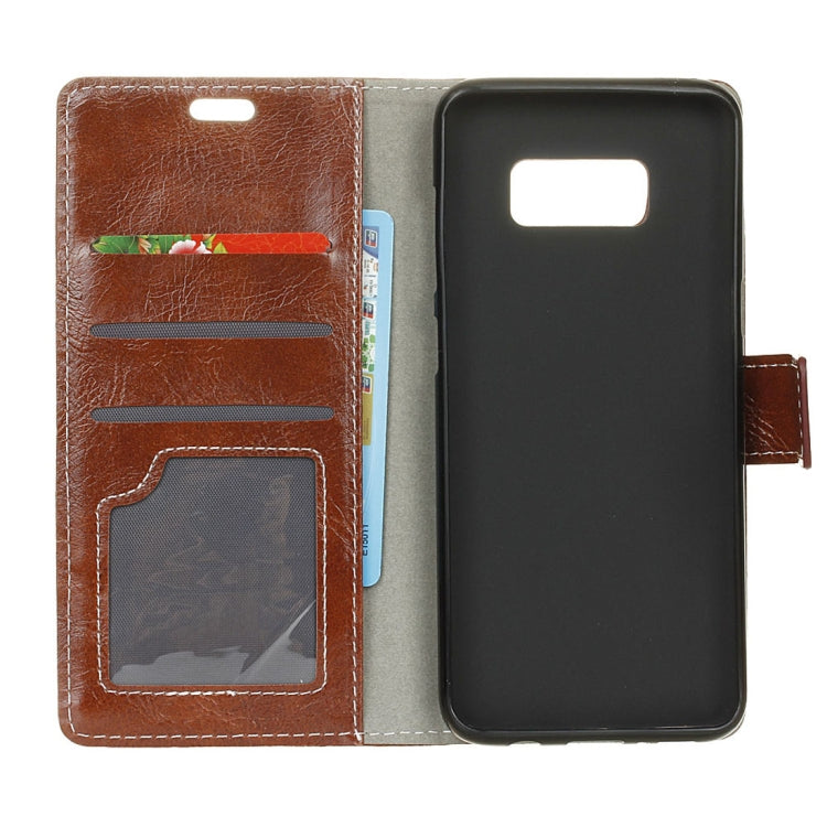 Retro Crazy Horse Texture Horizontal Flip Leather Case fore Galaxy S10e, with Holder & Card Slots & Photo Frame