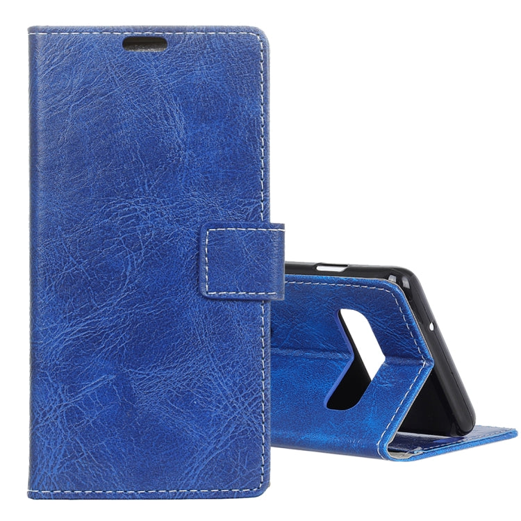 Retro Crazy Horse Texture Horizontal Flip Leather Case for Samsung Galaxy S10 Plus, with Holder & Card Slots & Photo Frame