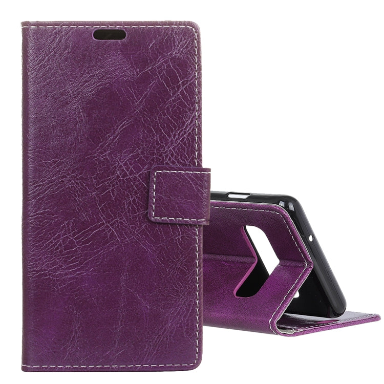 Retro Crazy Horse Texture Horizontal Flip Leather Case for Samsung Galaxy S10 Plus, with Holder & Card Slots & Photo Frame