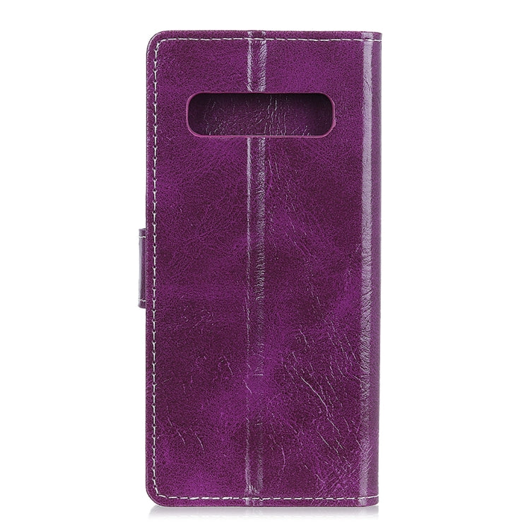 Retro Crazy Horse Texture Horizontal Flip Leather Case for Samsung Galaxy S10 Plus, with Holder & Card Slots & Photo Frame