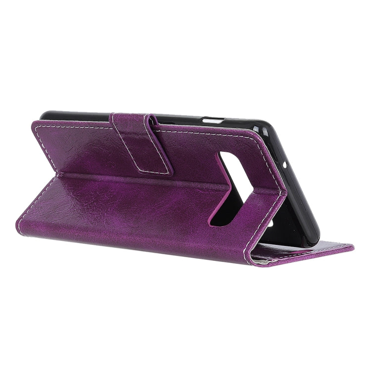Retro Crazy Horse Texture Horizontal Flip Leather Case for Samsung Galaxy S10 Plus, with Holder & Card Slots & Photo Frame