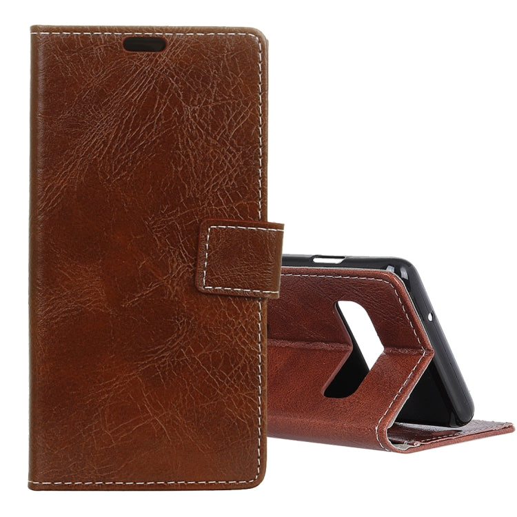 Retro Crazy Horse Texture Horizontal Flip Leather Case for Samsung Galaxy S10 Plus, with Holder & Card Slots & Photo Frame