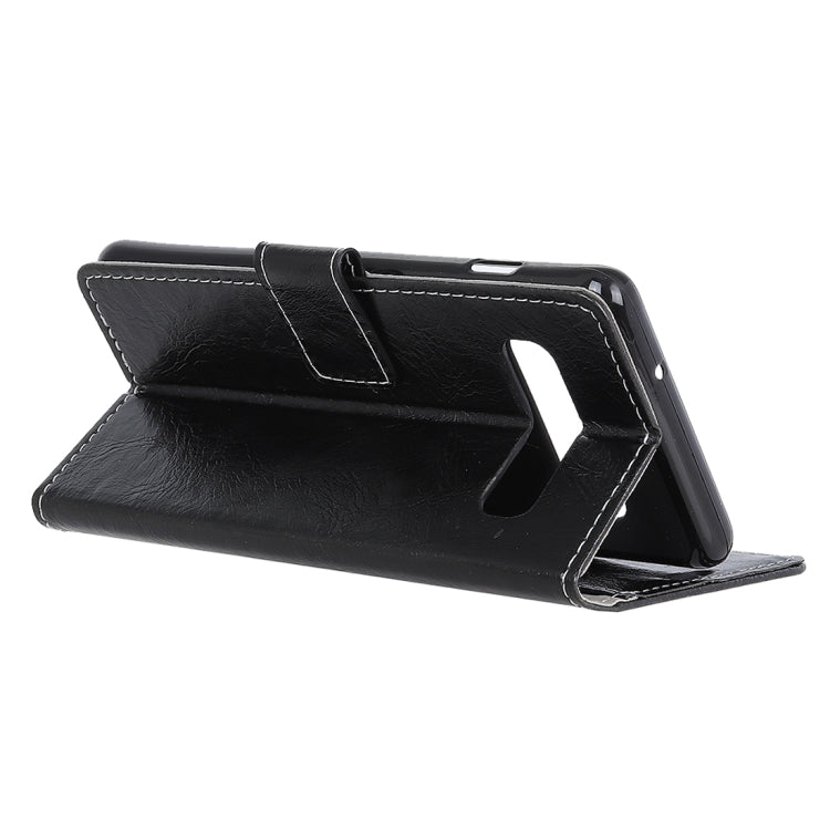 Retro Crazy Horse Texture Horizontal Flip Leather Case for Samsung Galaxy S10, with Holder & Card Slots & Photo Frame