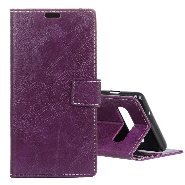 Retro Crazy Horse Texture Horizontal Flip Leather Case for Samsung Galaxy S10, with Holder & Card Slots & Photo Frame