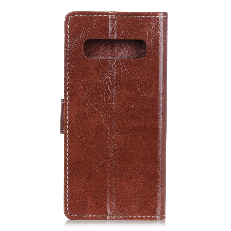 Retro Crazy Horse Texture Horizontal Flip Leather Case for Samsung Galaxy S10, with Holder & Card Slots & Photo Frame