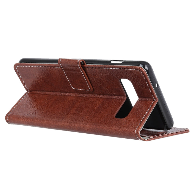 Retro Crazy Horse Texture Horizontal Flip Leather Case for Samsung Galaxy S10, with Holder & Card Slots & Photo Frame