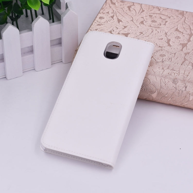For Galaxy J3 (2017) (EU Version) PU+PC Horizontal Flip Leather Case with Call Display ID