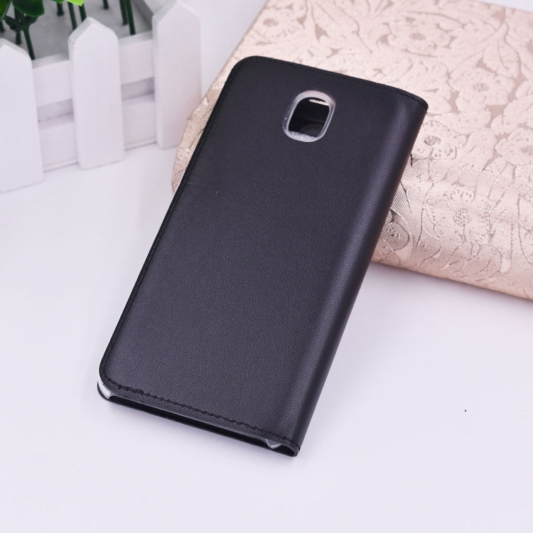 For Galaxy J5 (2017) (EU Version) PU+PC Horizontal Flip Leather Case with Call Display ID