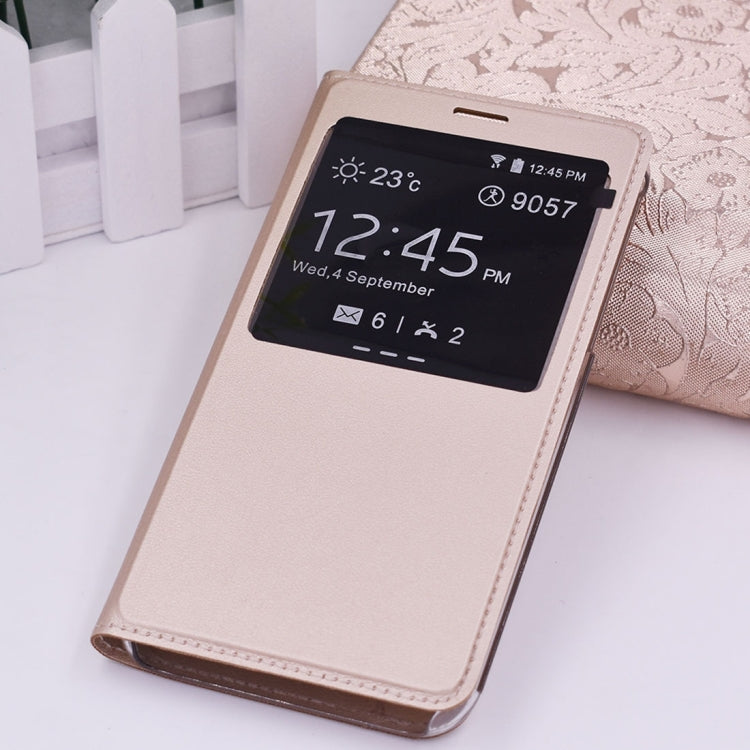For Galaxy J5 (2017) (EU Version) PU+PC Horizontal Flip Leather Case with Call Display ID