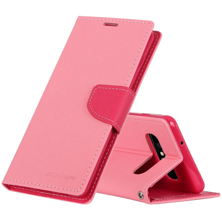 GOOSPERY FANCY DIARY Horizontal Flip PU Leather Case for Galaxy S10, with Holder & Card Slots & Wallet