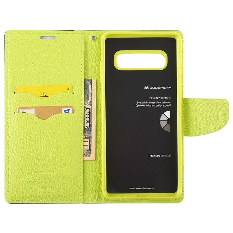 GOOSPERY FANCY DIARY Horizontal Flip PU Leather Case for Galaxy S10, with Holder & Card Slots & Wallet