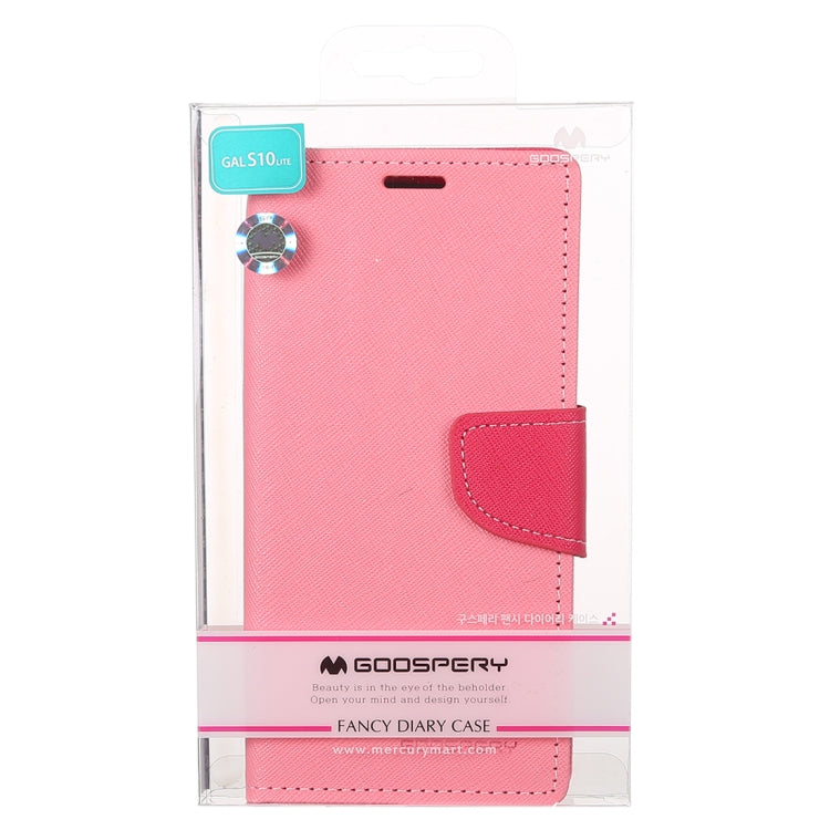GOOSPERY FANCY DIARY Horizontal Flip PU Leather Case for Galaxy S10e, with Holder & Card Slots & Wallet