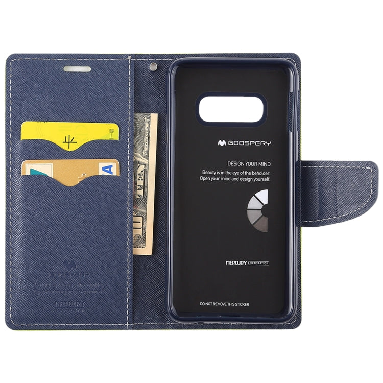 GOOSPERY FANCY DIARY Horizontal Flip PU Leather Case for Galaxy S10e, with Holder & Card Slots & Wallet