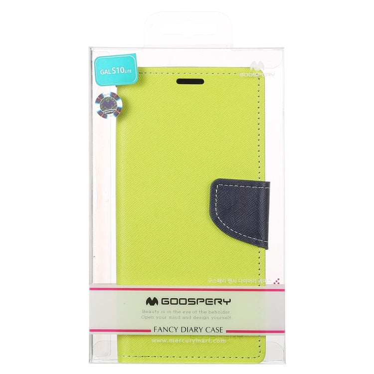GOOSPERY FANCY DIARY Horizontal Flip PU Leather Case for Galaxy S10e, with Holder & Card Slots & Wallet