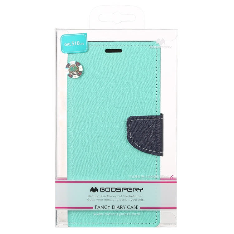 GOOSPERY FANCY DIARY Horizontal Flip PU Leather Case for Galaxy S10e, with Holder & Card Slots & Wallet
