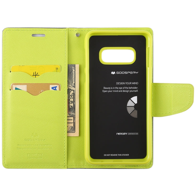 GOOSPERY FANCY DIARY Horizontal Flip PU Leather Case for Galaxy S10e, with Holder & Card Slots & Wallet
