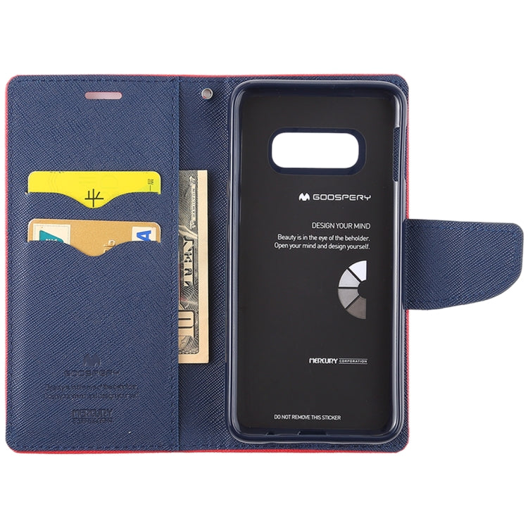 GOOSPERY FANCY DIARY Horizontal Flip PU Leather Case for Galaxy S10e, with Holder & Card Slots & Wallet