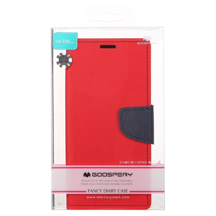 GOOSPERY FANCY DIARY Horizontal Flip PU Leather Case for Galaxy S10e, with Holder & Card Slots & Wallet