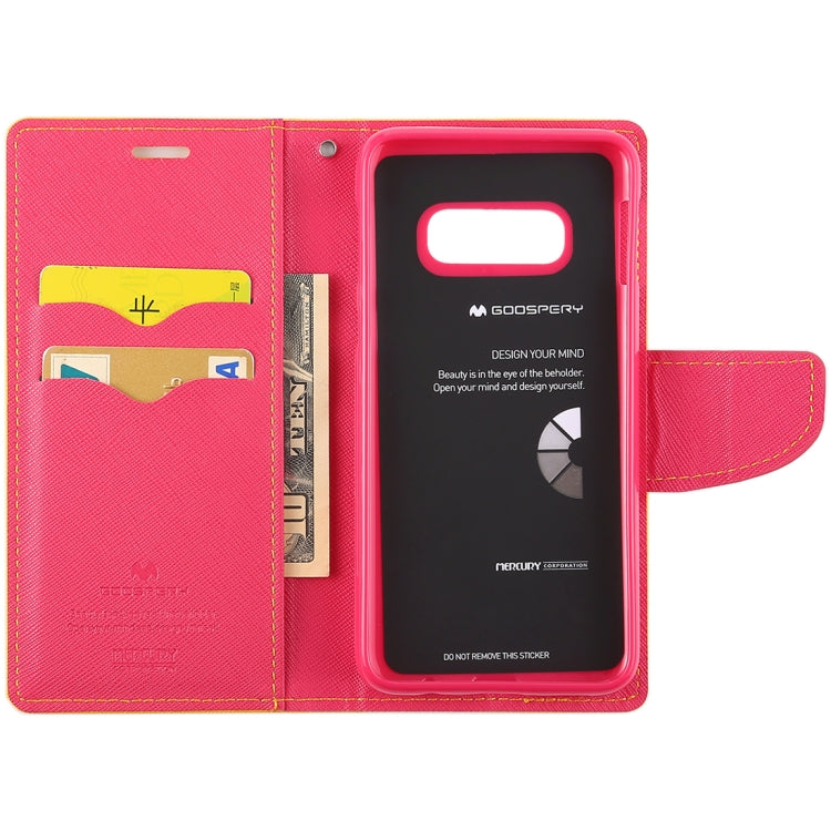 GOOSPERY FANCY DIARY Horizontal Flip PU Leather Case for Galaxy S10e, with Holder & Card Slots & Wallet