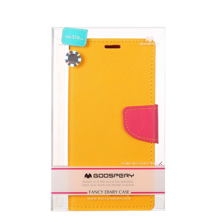 GOOSPERY FANCY DIARY Horizontal Flip PU Leather Case for Galaxy S10e, with Holder & Card Slots & Wallet