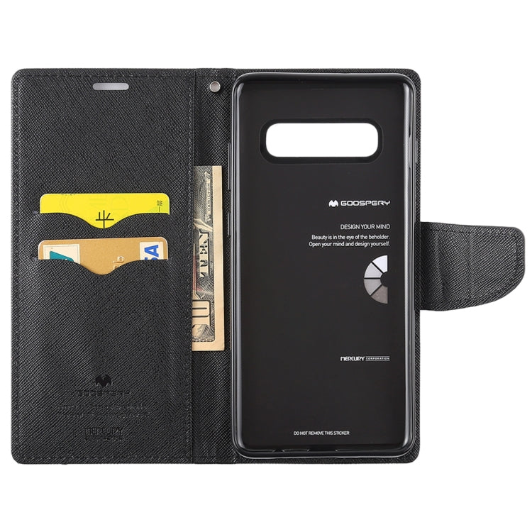GOOSPERY FANCY DIARY Horizontal Flip PU Leather Case for Galaxy S10 Plus, with Holder & Card Slots & Wallet
