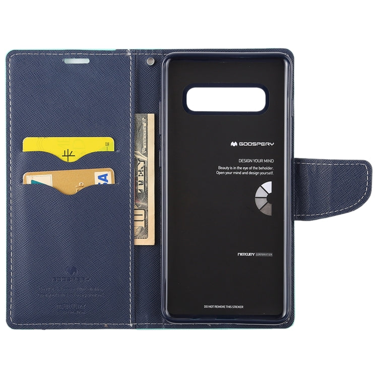 GOOSPERY FANCY DIARY Horizontal Flip PU Leather Case for Galaxy S10 Plus, with Holder & Card Slots & Wallet