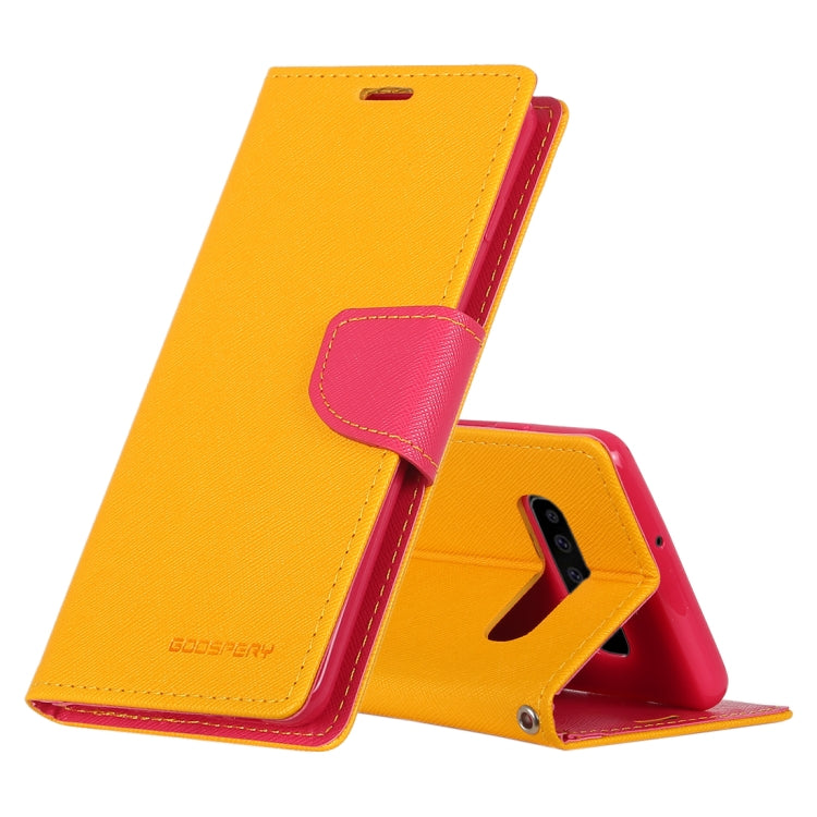 GOOSPERY FANCY DIARY Horizontal Flip PU Leather Case for Galaxy S10 Plus, with Holder & Card Slots & Wallet
