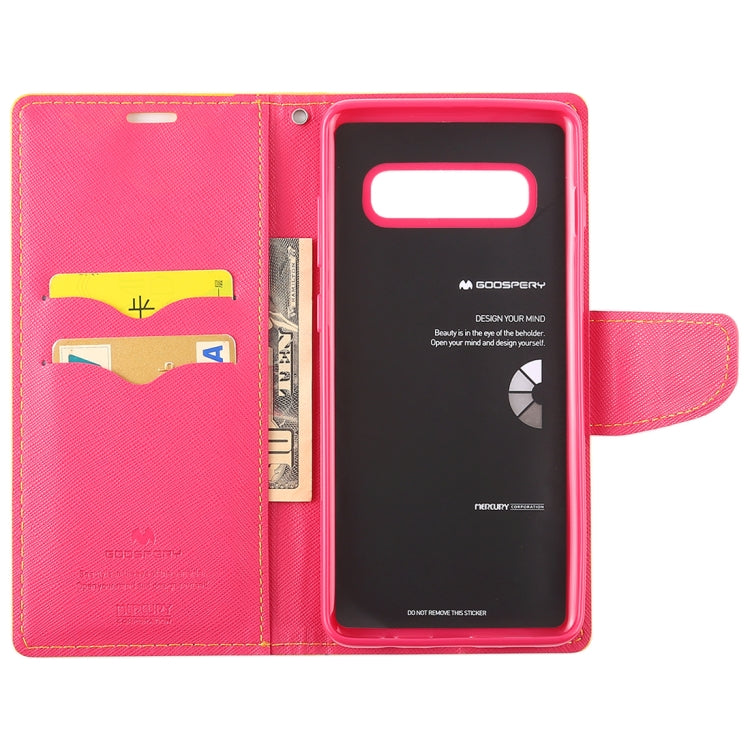 GOOSPERY FANCY DIARY Horizontal Flip PU Leather Case for Galaxy S10 Plus, with Holder & Card Slots & Wallet