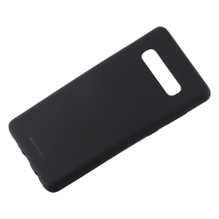 GOOSPERY SOFT FEELING Liquid TPU Drop-proof Soft Case for Galaxy S10+